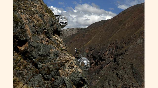 El Skylodge de Natura Vive está integrado por dos módulos o Suites de Aventura para alquiler (Silves y Miranda), con una capacidad total para ocho personas, y módulo de servicios (Luna). (Foto: Reuters)