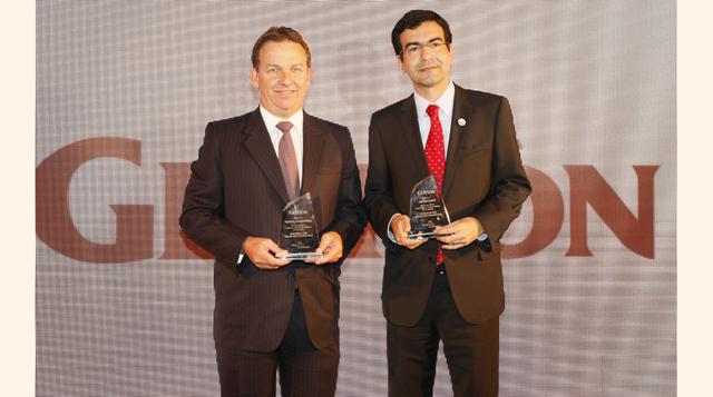 Los que más avanzaron. Emilio Fantozzi de Ransa y Ricardo Boleira de Odebrecht. (Foto: Manuel Melgar)