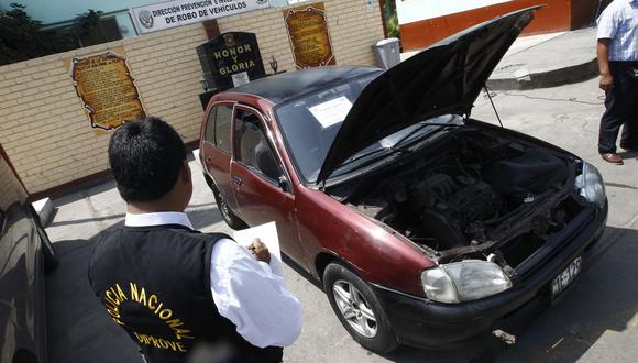 En lo que va del año, se ha logrado recuperar más de 3.000 vehículos robados. Foto: Andina