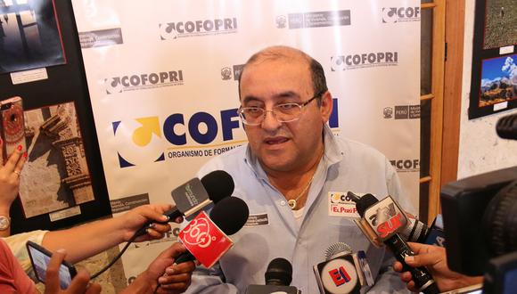 César Figueredo es director ejecutivo del Organismo de Formalización de la Propiedad Informal (Cofopri).