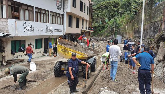 El huaico que afectó Machu Picchu Pueblo (Aguas Calientes), en la provincia de Urubamba, el pasado viernes 21 de enero, dejó varias viviendas afectadas. (Foto: AFP)