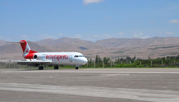 Moquegua: Aeropuerto "Hernán Turque Podestá" recibió primer vuelo comercial y retomará en abril actividades comerciales después de 40 años (Foto: MTC)