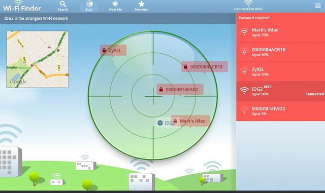 FOTO 4 | 4. Baja la aplicación de Free Wi-Fi Finder para saber dónde conectarte sin importar el lugar. Evita que las malas conexiones prevengan que hables con un cliente potencial.