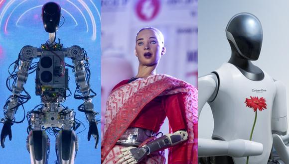 Un portavoz de la OIT precisó que entre los robots que entrarán en relación con los periodistas (Foto: Composición El Comercio, Tesla AFP, Xiaomi)
