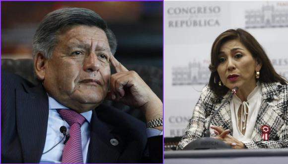 El audio entre la presidenta del Congreso, Lady Camones, y el líder de su partido, César Acuña, generó todo tipo de reacciones. (Foto: GEC)