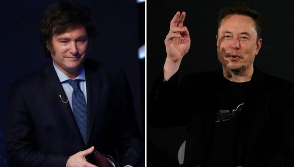 Javier Milei y Elon Musk (Fuente: Getty Images)
