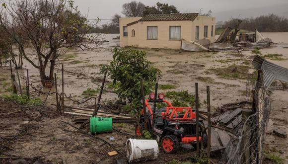 Daños causados por una tormenta en California (Foto: AFP)