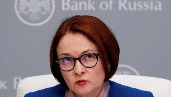 Gobernadora del Banco Central de Rusia (BCR), Elvira Nabiúlina.