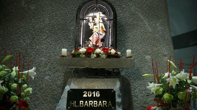 La imagen de Santa Bárbara permanece en el túnel, en señal de protección de quienes lo utilicen o trabajen en él. (Foto: Reuters)