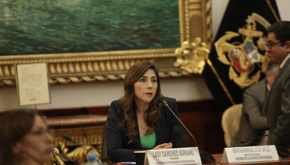 Lady Camones es presidenta de la Subcomisión de Acusaciones Constitucionales. (Foto: GEC)