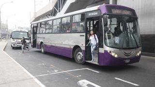 Buses del corredor Morado dejarían de operar desde el lunes 1 de mayo