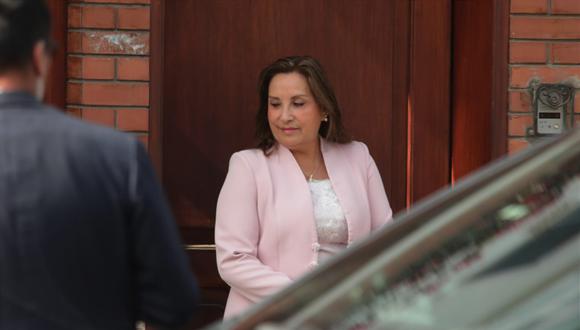 Dina Boluarte  acudió a la Fiscalía el miércoles 27 de setiembre. (Foto: GEC)