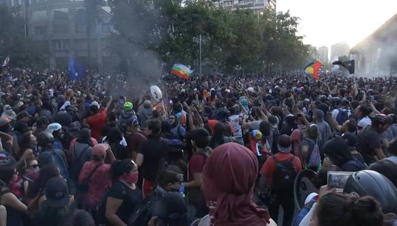 Protestas en Chile. (Foto: AFP)