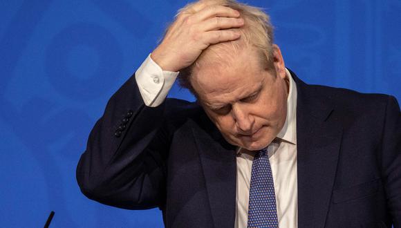 Boris Johnson, de 57 años, no estaba presente y se encontraba, según un portavoz citado por el Telegraph, en Chequers, la residencia de campo de los jefes de gobierno británicos. (Photo by JACK HILL / POOL / AFP)