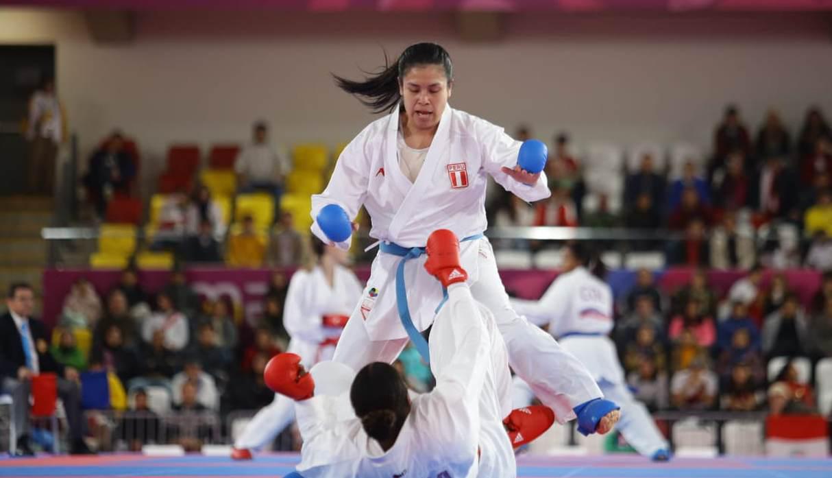 La peruana Isabel Aco aseguró una medalla de bronce en karate. (Foto: Jesús Saucedo - GEC)
