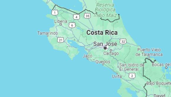 Revisa aquí los últimos sismos registrados en Costa Rica según la Red Sismológica Nacional en Guanacaste, Quepos, Alvarado, Garabito y otras zonas del país | Foto: Google Maps