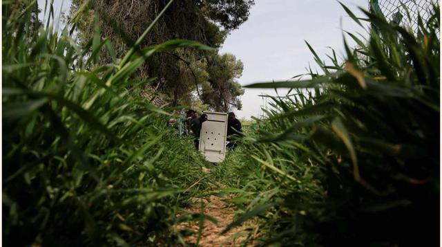 Otra de las imágenes del translado.(foto: reuters)