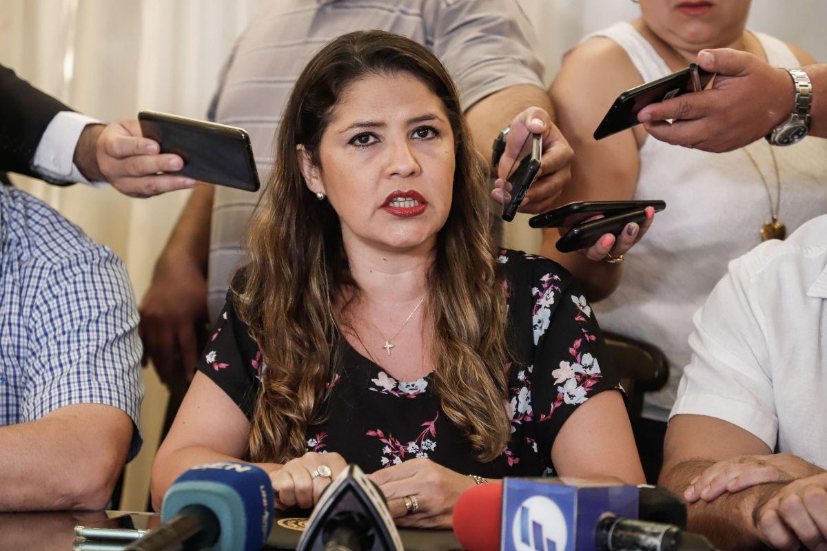 Ministra de Justicia dio una conferencia de prensa. (Foto: EFE)