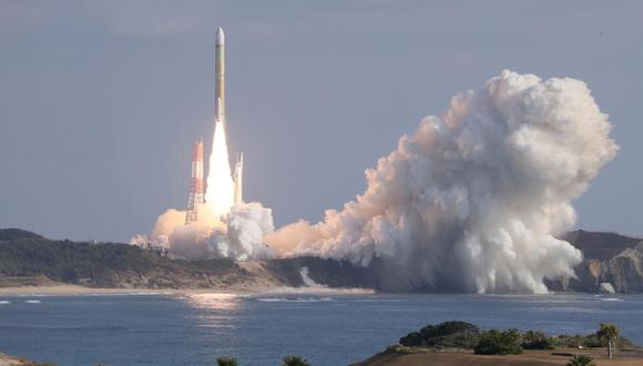 El cohete japonés H3 despega del centro espacial de Tanegashima. Foto: AFP