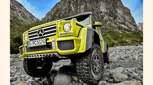 El Mercedes-Benz G500 4×4 cuenta con unas llantas ensanchadas, ruedas más grandes y neumáticos todo terreno de 22 pulgadas 325/55 R22. (Foto: Megaricos)