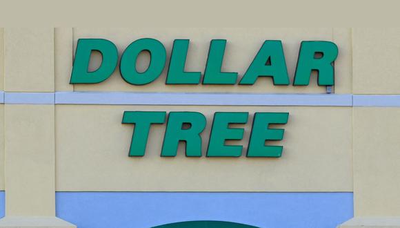 El logo de Dollar Tree en su tienda de Bowie, Maryland, el 23 de noviembre de 2021 (Foto: AFP)