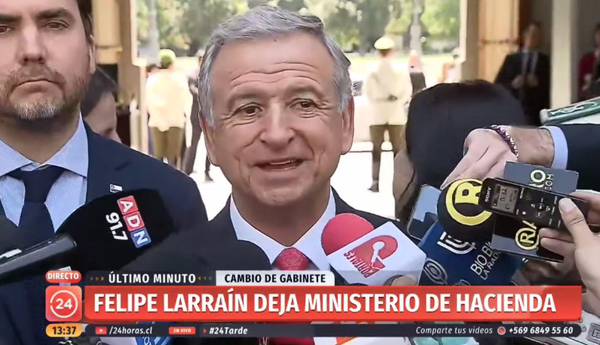 Larraín es uno de las tres personas de la máxima confianza de Piñera que quedó fuera del Ejecutivo. (Foto: Captura de video)