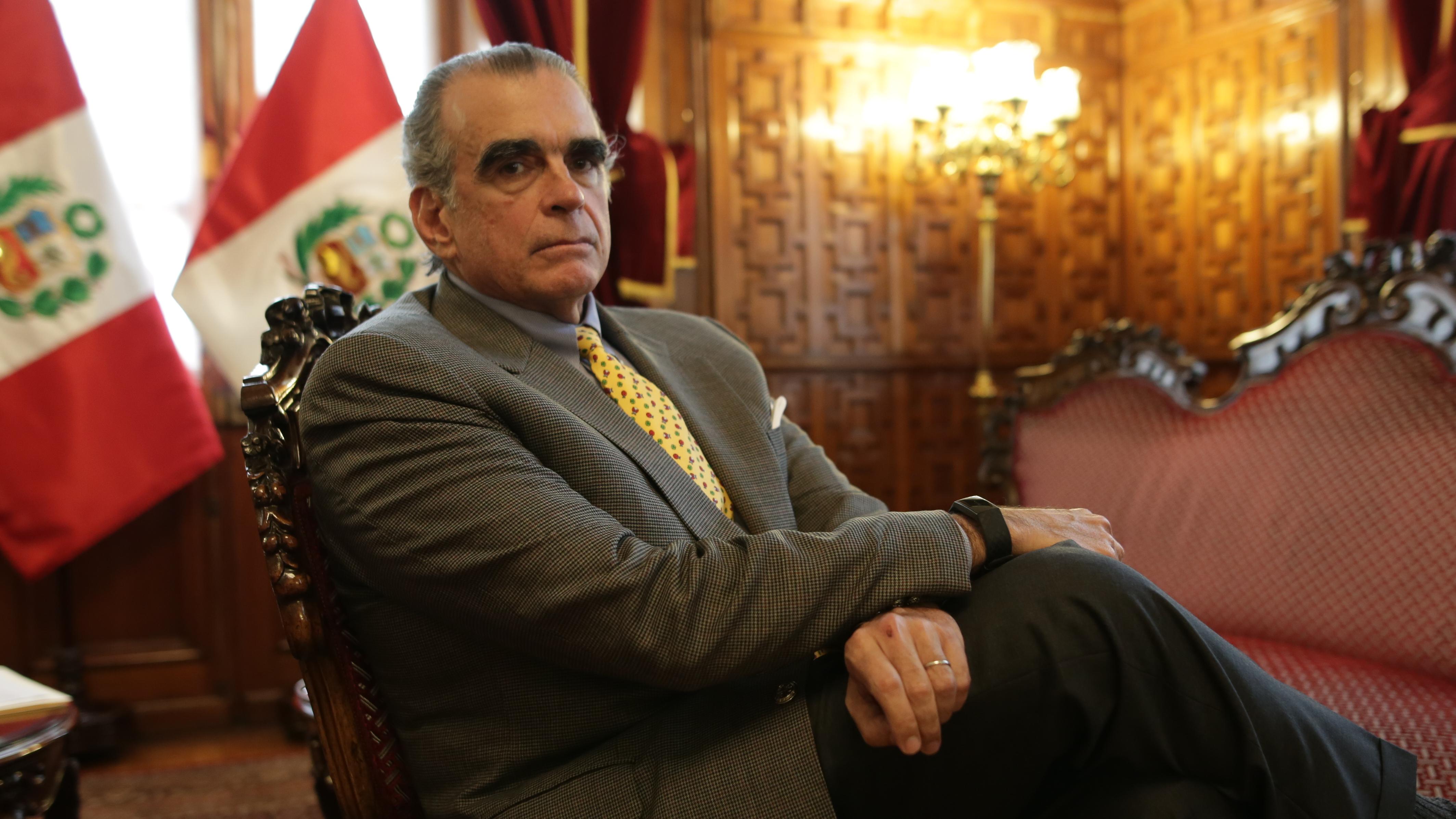 Olaechea descartó haber participado de alguna reunión en la que se habló de retirar a Kuczynski de la presidencia. (Foto: GEC)