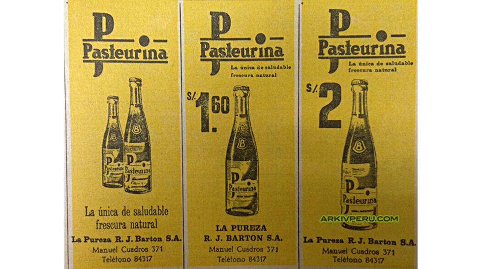 Pasteurina fue una de las mejores gaseosas que apareció en los sesenta. Su comercialización duró solo hasta mediados de los noventa. Solía acompañar muy bien, como la Inca Kola, el chifa. (Foto: arkivperu.com)