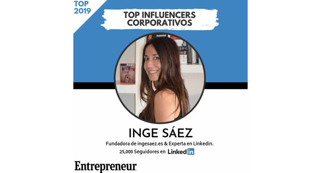 FOTO 16 | 16. Inge Sáez


Fundadora de ingesaez.es y experta en LinkedIn
Seguidores en LinkedIn: 25,000
Perfil en LinkedIn 
Página web 
País: España
Inge Sáez es una experta en LinkedIn. Ayuda a emprendedores y empresas a vender a través de esta red social. También lleva 15 años dedicada al mundo de la comunicación y es una escritora sobre LinkedIn reconocida internacionalmente.