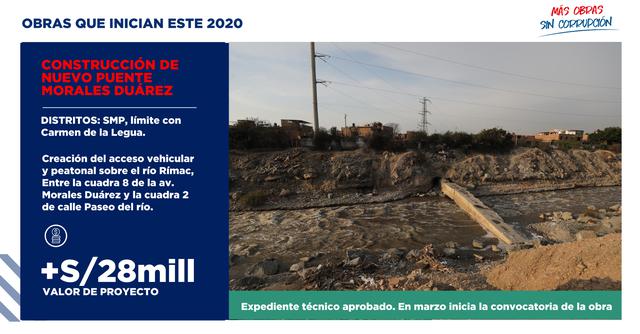 FOTO 4 | Obras 2020: Construcción de nuevo puente Morales Duárez.