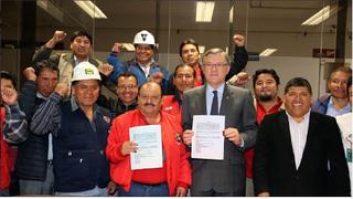 Suspenden huelga minera tras acuerdo entre el MTPE y trabajadores de la Federación Minera