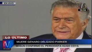 Empresario peruano Genaro Delgado Parker falleció esta tarde