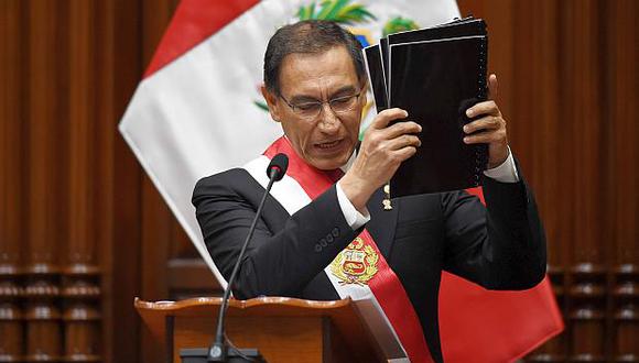 El presidente Vizcarra anunció que convocará a un referéndum para realizar la reforma del sistema de justicia. (Foto: AFP)