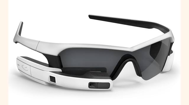 Para deportistas los Recon Jet cámara de vídeo HD, GPS, altavoz, wifi, Bluetooth y Ant+(ofrece datos sobre el pulso y velocidad)