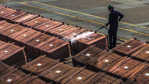 El avance del cobre fue contenido por cifras que mostraron una desaceleración de la actividad fabril en China.&nbsp;(Foto: AFP)
