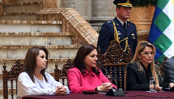 Jeanine Áñez anunció el viernes su decisión de postularse a la presidencia en una alianza de su partido Demócratas. (Foto: AFP)