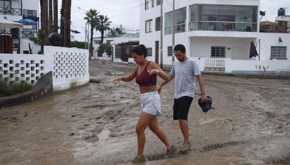 Zonas de Lima reportaron mayores valores de lluvias intensas en las últimas 24 horas ante la cercanía del ciclón Yaku en la costa peruana. (Foto: Hugo Curotto @photo.gec)