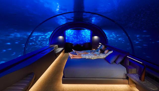 FOTO 9 | El resort, ubicado en South Ari Atoll, está cerca de 42 sitios de buceo y en el lugar perfecto para la búsqueda de tiburones ballena, tortugas, manta rayas y otros cardúmenes de la vida marina en tecnicolor. (Foto: Conrad Maldives Rangali)