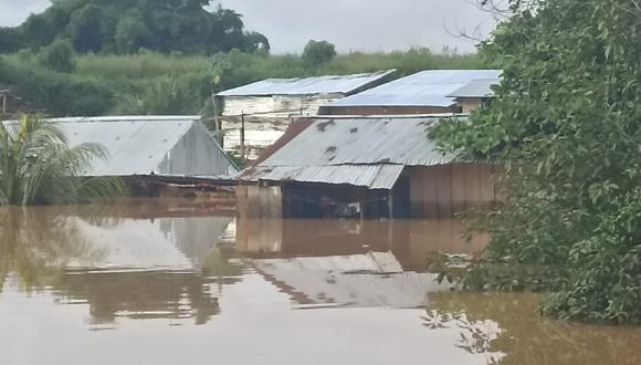 Inundaciones en Loreto se registran desde el 26 de diciembre. Foto: Facebook.