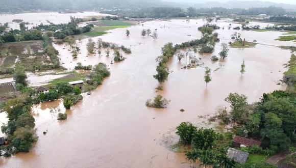 El Río Maquiné llega al máximo tras ciclón.| Foto: Rossano Mansan / Especial / CP