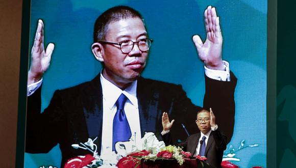 Zhong Shanshan, presidente del agua mineral Nongfu Spring. Él es el hombre más rico de China. (STR / CNS / AFP).