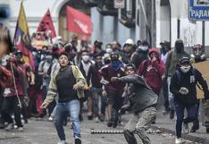 Violentos enfrentamientos en Quito entre grupo de manifestantes y fuerzas de seguridad 