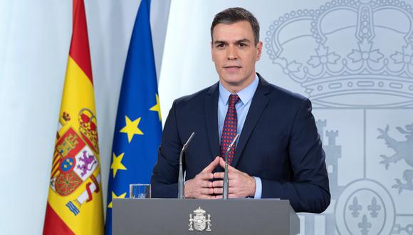 El presidente del gobierno de España, Pedro Sánchez, anunció que decretará el sábado el “estado de alarma durante los próximos 15 días” en todo el país. (EFE).