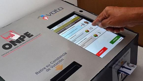 El voto electrónico se usará en 39 distritos a nivel nacional. (Foto: Andina)