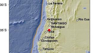 Fuerte sismo de 6.4 en la escala de Richter sacude el centro de Chile