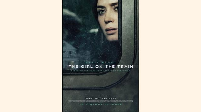&quot;La chica del tren&quot;. Emily Blunt interpreta a una joven divorciada, sumida en la depresión y el alcohol, quien se ve envuelta en una investigación sobre la desaparición de una mujer en su barrio. El filme recaudó US$ 24.5 millones en su fin de s