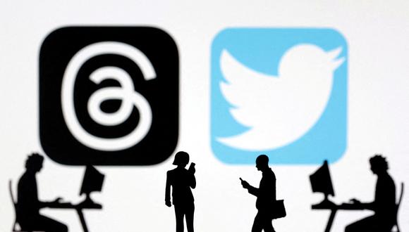 Threads y Twitter compiten por el liderazgo de redes sociales de microblogging. 
