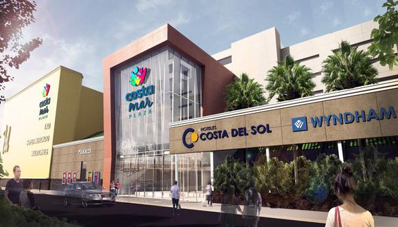 El grupo Costa del Sol invirtió US$33 millones en este formato mixto de centro comercial con hotel. (Foto: Difusión).