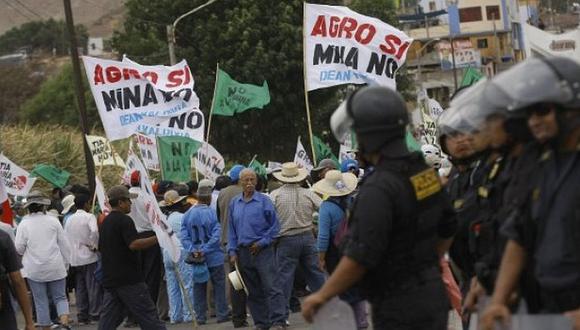 Las protestas contra el proyecto minero Tío María continúan en Arequipa.  (Foto: Referencial/GEC)