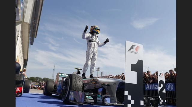 Dicho monoplaza llevó a la victoria al piloto inglés en el Gran Premio de Hungría 2013 llevado a cabo en el circuito Hungaroring de Budapest. (Foto: Motorpasión)